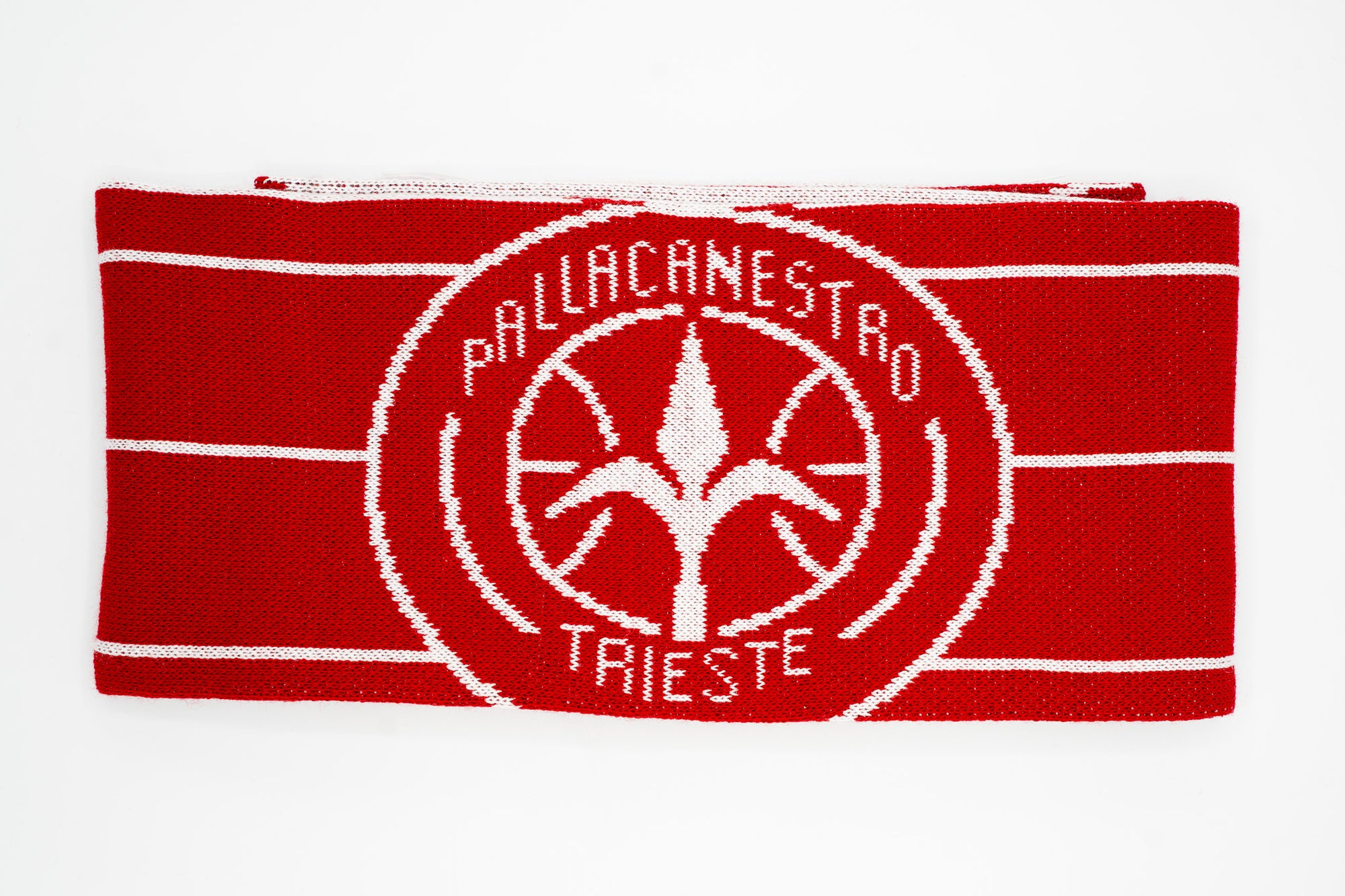 SCIARPA LANA PALLACANESTRO TRIESTE BIANCA E ROSSA