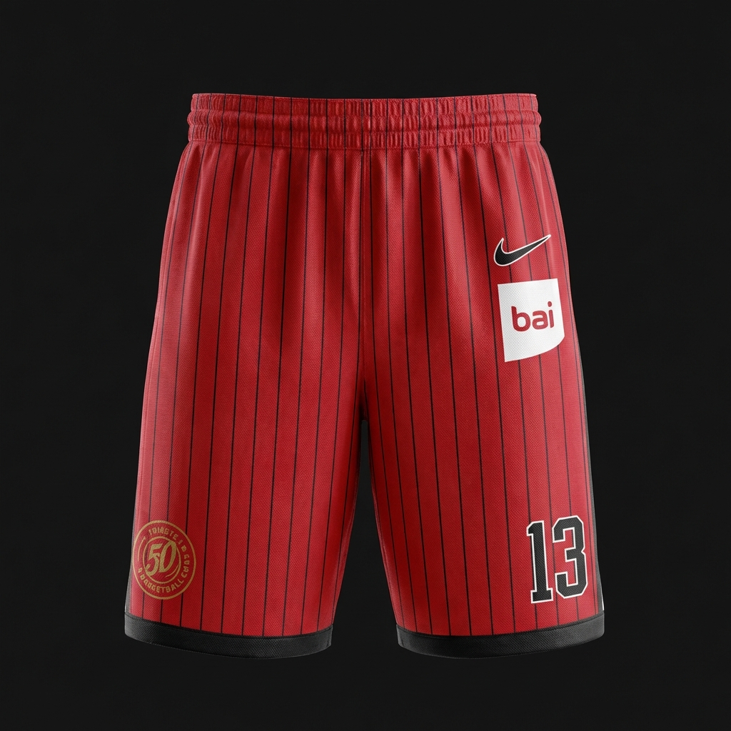 Pantaloncino da gioco NIKE "Trieste" rosso 25/26