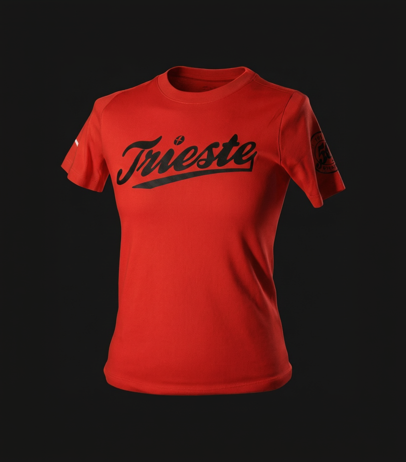 T-shirt NIKE KIDS Rossa Trieste Stagione 25/26,  Celebrativa "50"